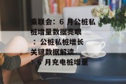 乘联会：6 月公桩私桩增量数据亮眼    ：公桩私桩增长  关键数据解读    ：6 月充电桩增量