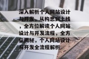 深入解析个人网站设计与开发，从构思到上线，全方位解读个人网站设计与开发流程，全方位揭秘，个人网站设计与开发全流程解析