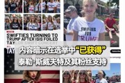 特朗普在社交媒体发AI假图称获得泰勒·斯威夫特支持！哈里斯团队：民调远非公开数据那般乐观