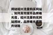 揭秘绍兴流量购买网站，如何高效提升品牌曝光度，绍兴流量购买网站揭秘，品牌曝光度提升秘籍