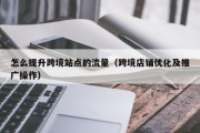 怎么提升跨境站点的流量（跨境店铺优化及推广操作）