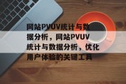 网站PVUV统计与数据分析，网站PVUV统计与数据分析，优化用户体验的关键工具