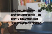 社交网站流量统计，揭秘流量背后的秘密，揭秘社交网站流量真相，流量背后的秘密大揭秘