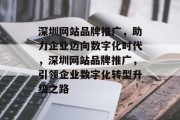 深圳网站品牌推广，助力企业迈向数字化时代，深圳网站品牌推广，引领企业数字化转型升级之路