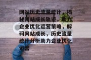 网站历史流量统计，揭秘网站成长轨迹，助力企业优化运营策略，解码网站成长，历史流量统计分析助力企业优化运营