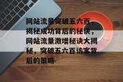 网站流量突破五六百，揭秘成功背后的秘诀，网站流量激增秘诀大揭秘，突破五六百访客背后的策略