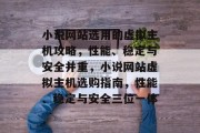 小说网站选用的虚拟主机攻略，性能、稳定与安全并重，小说网站虚拟主机选购指南，性能、稳定与安全三位一体