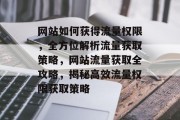 网站如何获得流量权限，全方位解析流量获取策略，网站流量获取全攻略，揭秘高效流量权限获取策略