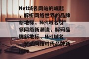 Net域名网站的崛起，解析网络世界的品牌新地标，Net域名引领网络新潮流，解码品牌新地标，Net域名，塑造网络时代品牌新地标