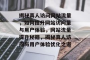 揭秘真人访问网站流量，如何提升网站访问量与用户体验，网站流量提升秘籍，揭秘真人访问与用户体验优化之道