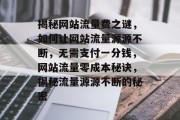 揭秘网站流量费之谜，如何让网站流量源源不断，无需支付一分钱，网站流量零成本秘诀，揭秘流量源源不断的秘密