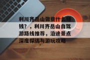 利川齐岳山做些什么赚钱?,利川齐岳山自驾游路线推荐,沿途景点深度探访与游玩攻略