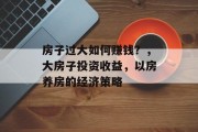 房子过大如何赚钱?,大房子投资收益,以房养房的经济策略