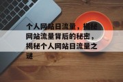 个人网站日流量，揭秘网站流量背后的秘密，揭秘个人网站日流量之谜