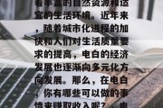 电白是一个位于广东省珠海市的小镇，这里有着丰富的自然资源和适宜的生活环境。近年来，随着城市化进程的加快和人们对生活质量要求的提高，电白的经济发展也逐渐向多元化方向发展。那么，在电白，你有哪些可以做的事情来赚取收入呢？，电白之行，如何通过旅游与投资赚钱?