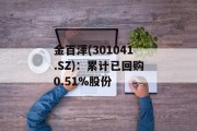 金百泽(301041.SZ)：累计已回购0.51%股份