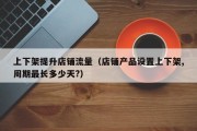 上下架提升店铺流量（店铺产品设置上下架,周期最长多少天?）