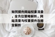 如何提升网站权重流量，全方位策略解析，网站流量与权重提升攻略全解析