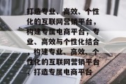 打造专业、高效、个性化的互联网营销平台，构建专属电商平台，专业、高效与个性化结合，构建专业、高效、个性化的互联网营销平台，打造专属电商平台