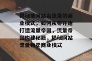 揭秘搞网站卖流量的商业模式，如何从零开始打造流量帝国，流量帝国构建秘籍，揭秘网站流量贩卖商业模式