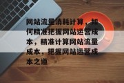 网站流量消耗计算，如何精准把握网站运营成本，精准计算网站流量成本，把握网站运营成本之道