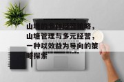 山塘的多种经营策略,山塘管理与多元经营,一种以效益为导向的策略探索 山塘的多种经营策略,山塘管理与多元经营,一种以效益为导向的策略探索