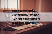 瑞风新能源(00527)进军碳资产代币化 子公司签碳信用协议并探索香港RWA