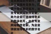 北京网站软件制作，助力企业提升竞争力，打造个性化数字名片，北京专业网站软件定制，助力企业打造独特色彩的数字名片，北京专业网站软件定制，为企业铸就独特色彩的数字名片