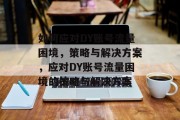 如何应对DY账号流量困境，策略与解决方案，应对DY账号流量困境的策略与解决方案