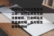 揭秘行业网站流量变现之路，如何实现百万级流量赚钱，行业网站流量变现攻略，百万级流量赚钱揭秘