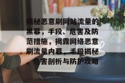 揭秘恶意刷网站流量的黑幕，手段、危害及防范措施，揭露网络恶意刷流量内幕，手段揭秘、危害剖析与防护攻略