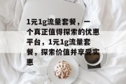 1元1g流量套餐，一个真正值得探索的优惠平台，1元1g流量套餐，探索价值并享受实惠