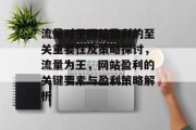 流量对于网站盈利的至关重要性及策略探讨，流量为王，网站盈利的关键要素与盈利策略解析