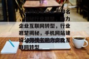 手机网站建设公司排名，揭秘行业翘楚，助力企业互联网转型，行业翘楚揭秘，手机网站建设公司排名助力企业互联网转型