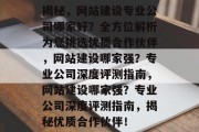 揭秘，网站建设专业公司哪家好？全方位解析为您挑选优质合作伙伴，网站建设哪家强？专业公司深度评测指南，网站建设哪家强？专业公司深度评测指南，揭秘优质合作伙伴！