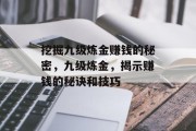 挖掘九级炼金赚钱的秘密，九级炼金，揭示赚钱的秘诀和技巧