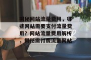 揭秘网站流量费用，哪些网站需要支付流量费用？网站流量费用解析，揭秘需付费流量网站