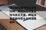 深入解析查询网站流量代码，揭秘网站流量监控与优化之道，网站流量监控与优化代码深度解析