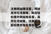 注册网站赚流量，揭秘高效引流策略，助你轻松提升网站知名度，高效引流秘籍，注册网站轻松提升知名度攻略