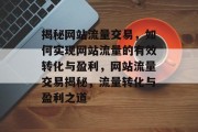 揭秘网站流量交易，如何实现网站流量的有效转化与盈利，网站流量交易揭秘，流量转化与盈利之道