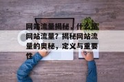网站流量揭秘，什么是网站流量？揭秘网站流量的奥秘，定义与重要性
