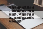 鸡西手机网站流量分析，揭秘城市数字化发展新趋势，鸡西数字化浪潮，手机网站流量解析城市新趋势