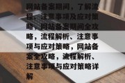 网站备案期间，了解流程、注意事项及应对策略，网站备案期间全攻略，流程解析、注意事项与应对策略，网站备案全攻略，流程解析、注意事项与应对策略详解