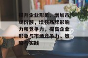 提升企业形象、增加市场份额，增强品牌影响力和竞争力，提高企业形象与市场竞争力，策略与实践
