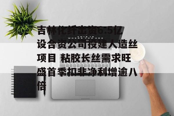 吉林化纤出资6.5亿设合资公司投建人造丝项目 粘胶长丝需求旺盛首季扣非净利增逾八倍 吉林化纤出资6.5亿设合资公司投建人造丝项目 粘胶长丝需求旺盛首季扣非净利增逾八倍