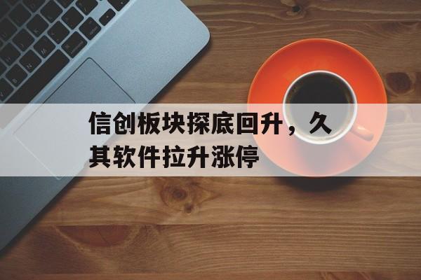 信创板块探底回升,久其软件拉升涨停 信创板块探底回升,久其软件拉升涨停