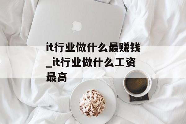 it行业做什么最赚钱_it行业做什么工资最高