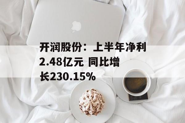 开润股份:上半年净利2.48亿元 同比增长230.15% 开润股份:上半年净利2.48亿元 同比增长230.15%
