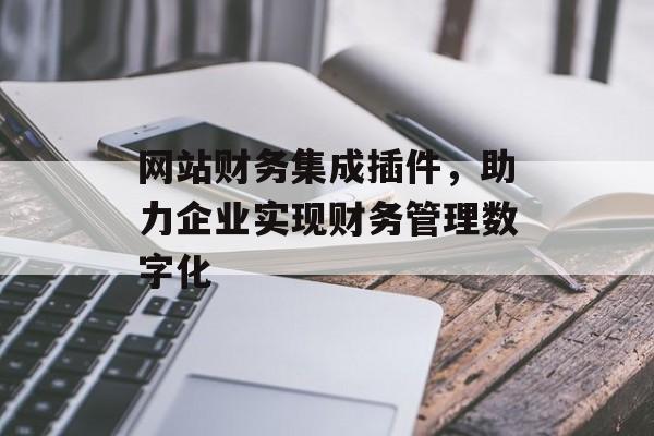 网站财务集成插件，助力企业实现财务管理数字化