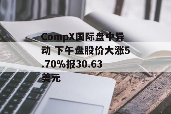 CompX国际盘中异动 下午盘股价大涨5.70%报30.63美元